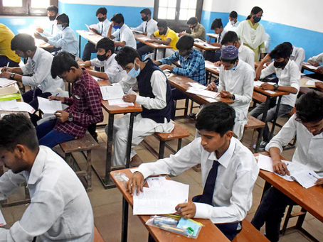 Students writing board exams amid cheating investigation