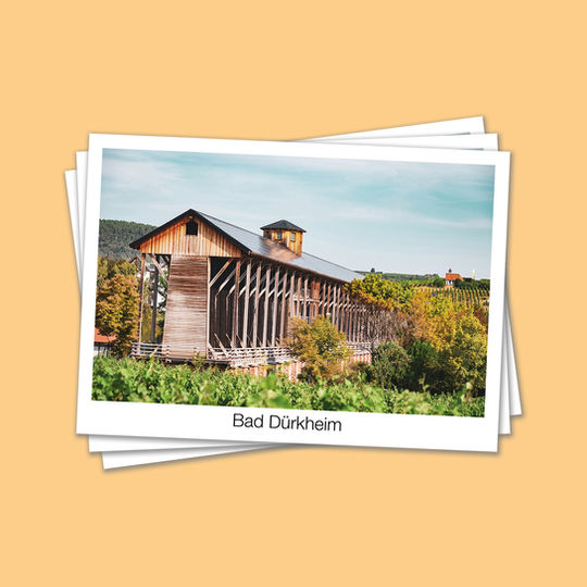 Fotografie Alles Bad Dürkheim Aufnahme Postkarte Postcard Saline Gradierbau