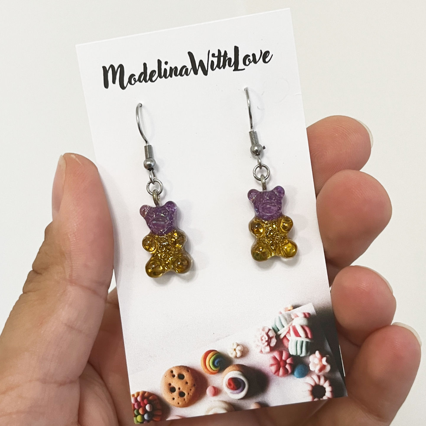 Kolczyki "Misie żelki 10"