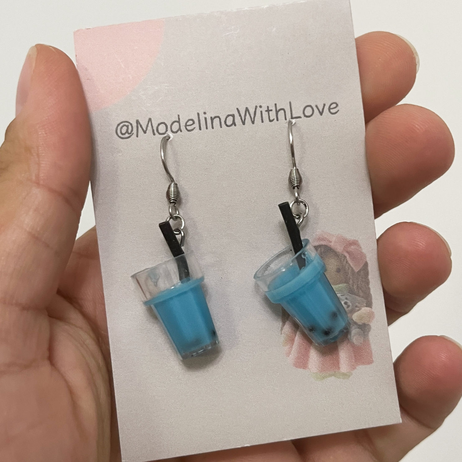 Kolczyki "Bubble tea"