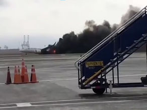 Dois morrem em acidente com avião da Latam e caminhão de bombeiros no Peru