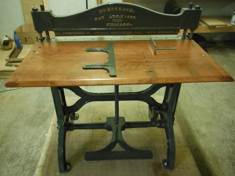 Perfing Machine The Rosback Perforating Machine is almost ready to do Perf 12's!