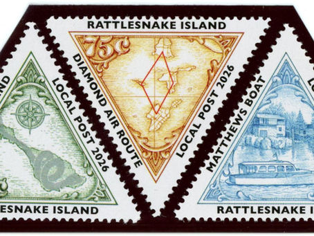 Pre-Ordering is Now Open for the 2026 Rattlesnake Island Local Post - 60th Anniversary Stamps & FDC's