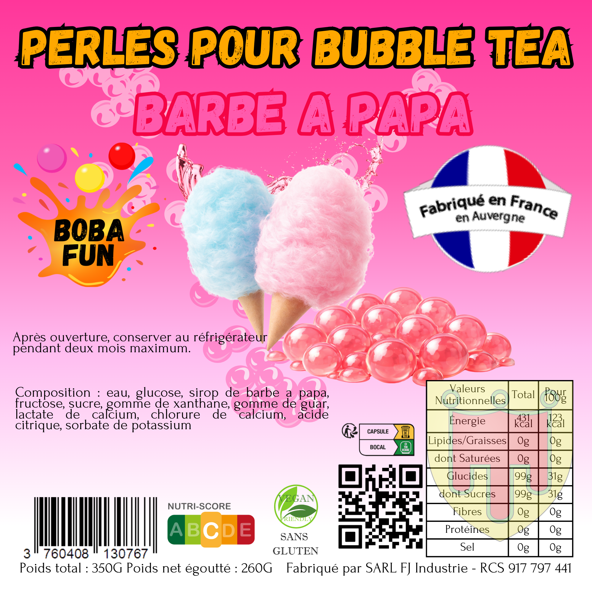 Perles Barbe a papa 350G X 20