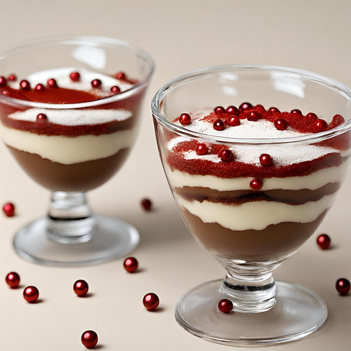tiramisu aux perles de cranberry