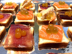 Perles de sirop sur toast