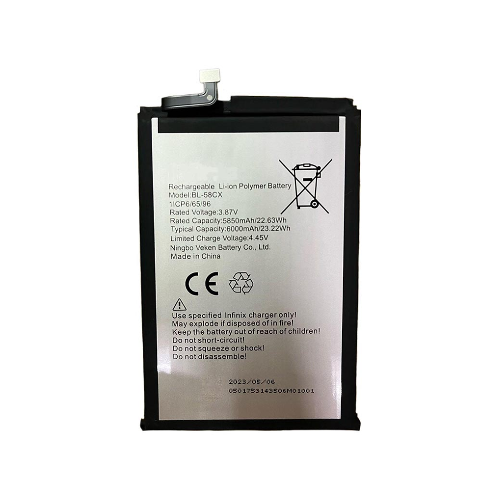 Wysokojemna Bateria 6000mAh Infinix BL-58CX - Kompatybilna z Infinix BL-58CX