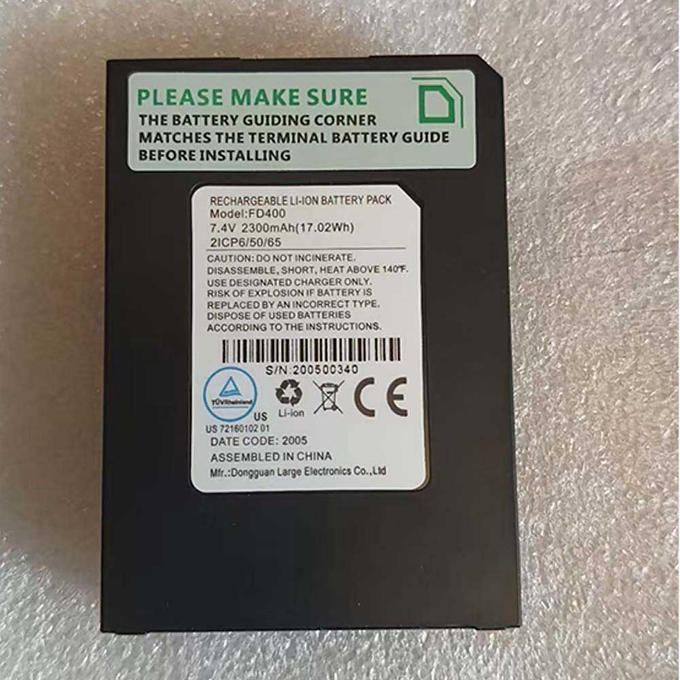 Wysokojemna Bateria 2300mAh FirstData FD-400 - Kompatybilna z FirstData FD400GT FD-400Gt FD-400GW FD400TI