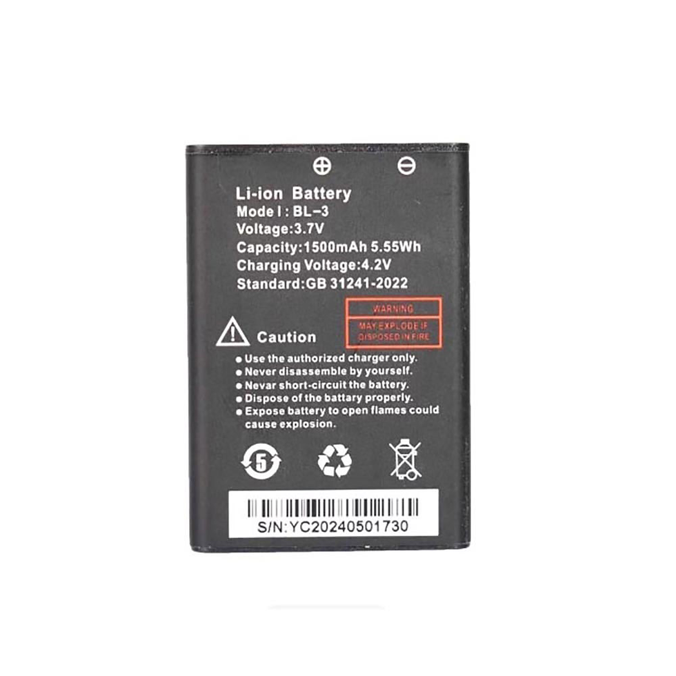Wysokojemna Bateria 1500mAh/5.55Wh Baofeng BL-3 - Kompatybilna z Baofeng BF-T7/C50/R5/UV-3R