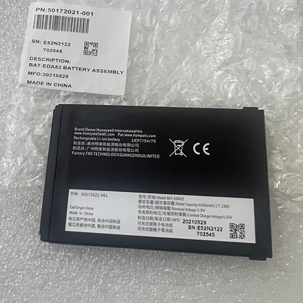 Barcode Scanners Battery Honeywell BAT-EDA52 Replacement Battery for Honeywell Data Collector 50183310-001