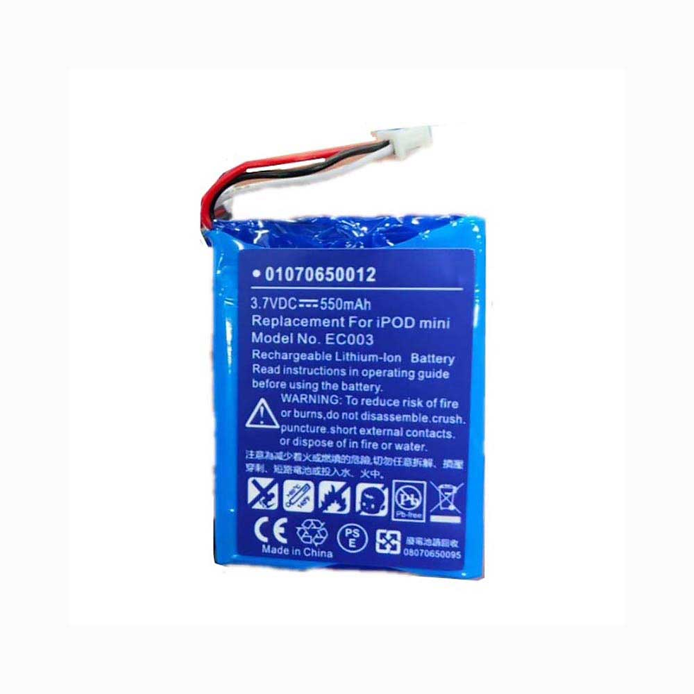 Wysokojemna Bateria 550mAh Apple EC003 - Kompatybilna z Apple iPod Mini EC003