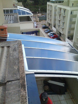 Cobertura retratil de corredor