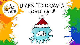 How to Draw a Santa Squid