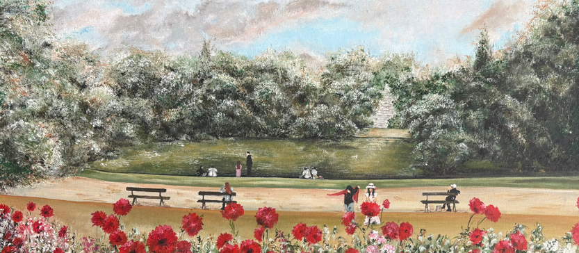 Un dimanche aux Buttes-Chaumont : mémoire d'un tableau