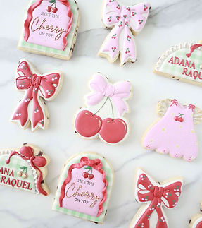 Custom Cherry On the Top Sugar Cookies