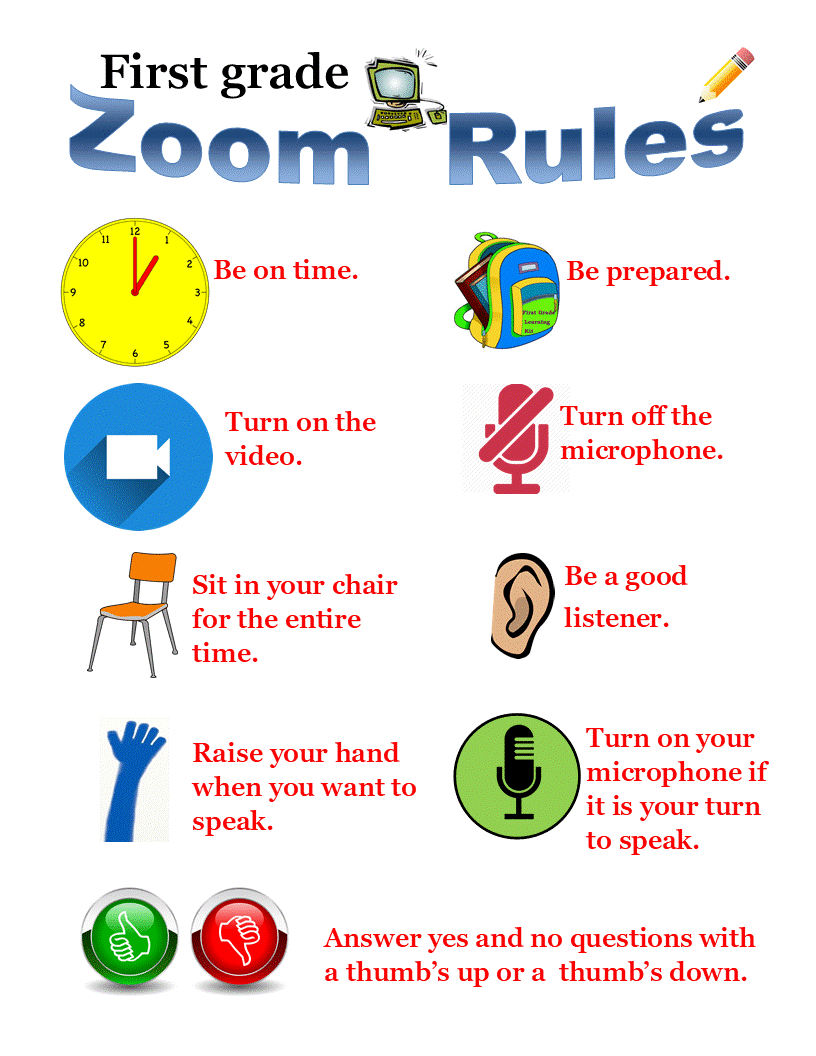 First grade zoom rules.gif