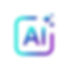 AI logo: bright, clean design