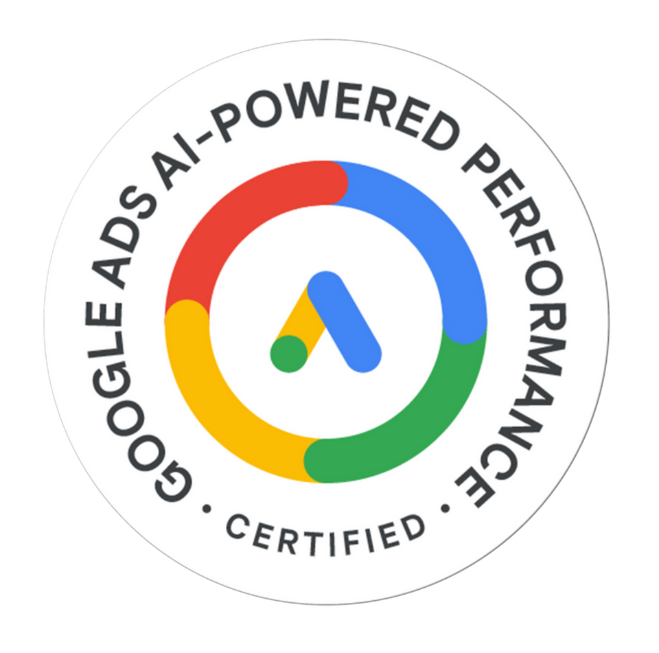 Google Ads AI-Powered Performance Certified badge – highlighting Dasow.io’s advanced capabilities in automated ad optimization and AI-driven campaign strategies