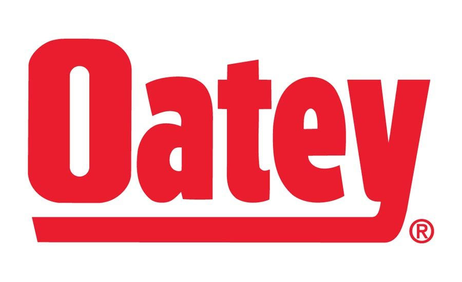 Red Oatey logo on a white background, representing plumbing supplies, and company information.