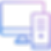 Computer and CPU, digital illustration