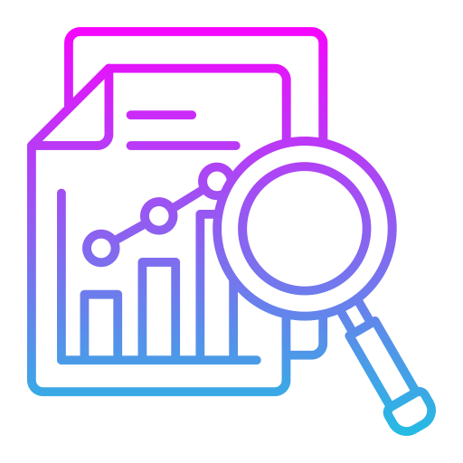 Analyzing data file with magnifier glass