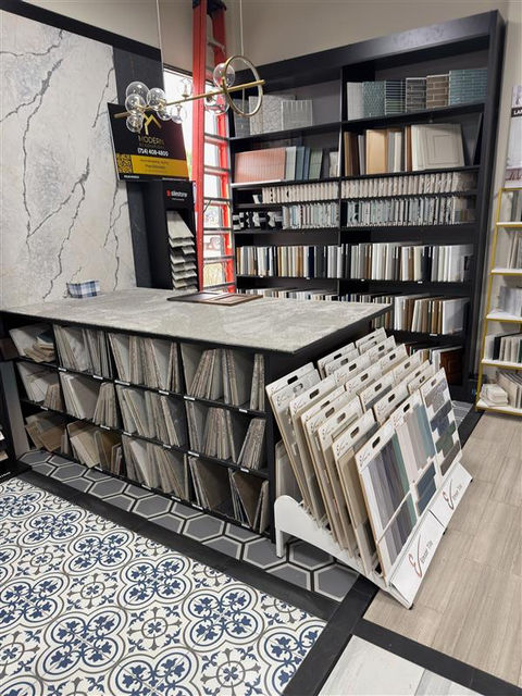Tile and material showroom display