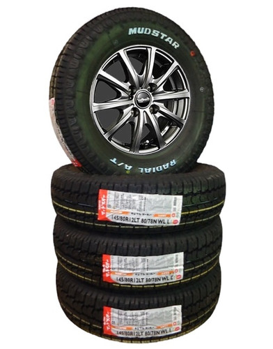 Nankang MUDSTAR RADIAL A/T 145/80R12 V25 12inch Tires Wheels