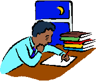 image of student at study desk