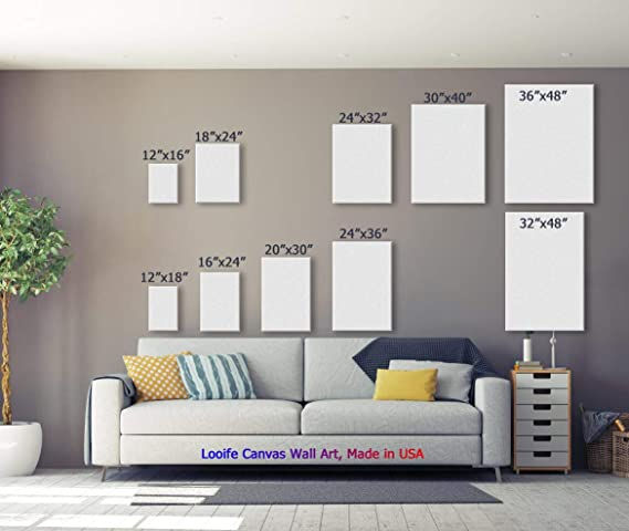 Thumbnail: Looife Canvas Prints Wall Art-40x30 Inch Black and White Mountain Picture Wall D
