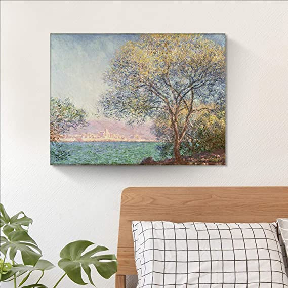 Thumbnail: Looife Monet Oil Painting Picture Canvas Wall Art, 24x18 Inch Famous Painting Gr