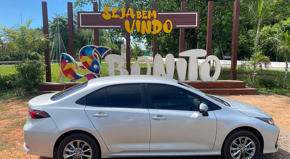 Carro na entrada de Bonito