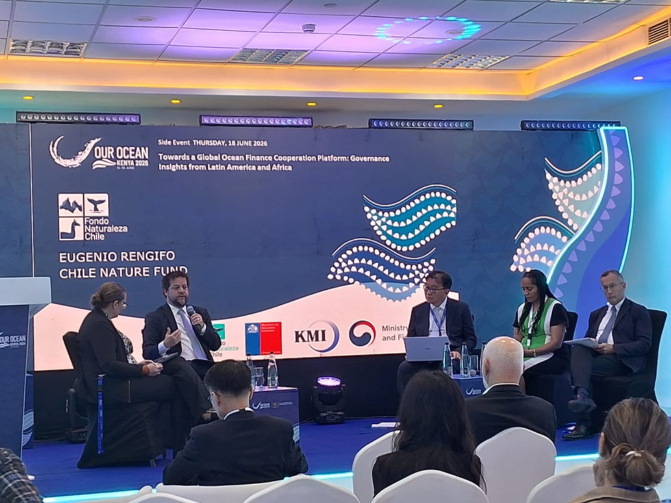 Panel “Hacia una plataforma global de cooperación para las finanzas oceánicas: perspectivas sobre gobernanza desde América Latina y África"