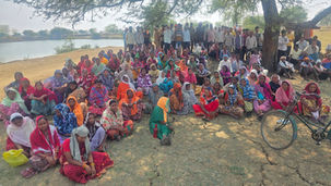 Bhalu Jhulan Food Park Protest Dhamtari Maveshi Talab।