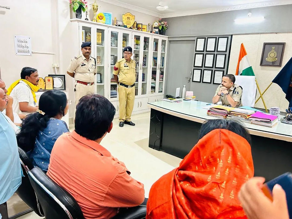Dhamtari Congress Protest on Tribal Action meeting with police administration
