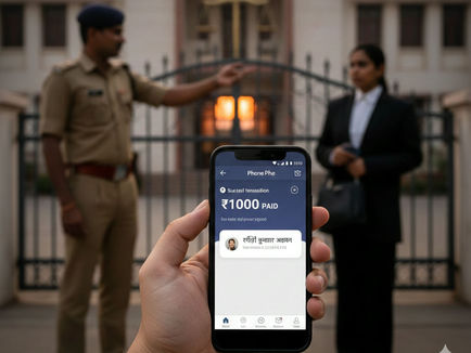 चांपा कोर्ट में जमानत के बदले डिजिटल रिश्वत: महिला अधिवक्ता की शिकायत पर आरक्षक निलंबित