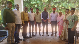 Vicky Sardar Indrajeet Singh Digwa joining BJP with family in presence of MLA Ajay Chandrakar Raipur Kurud