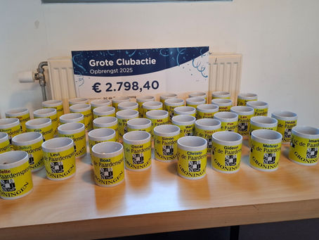 Grote Clubactie succes feestelijk gevierd.