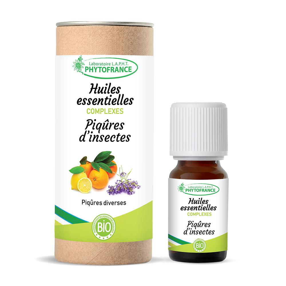 Piqûres d'insectes Bio - Huiles essentielles 10ml - Phytofrance