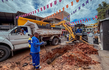Obras de Drenagem Melhoram Infraestrutura no Bairro Itinga

