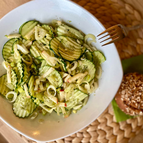FENCHEL-GURKENSALAT mit APFEL.