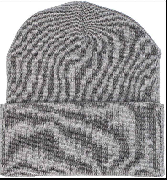 Grey long beanie perfect for winter