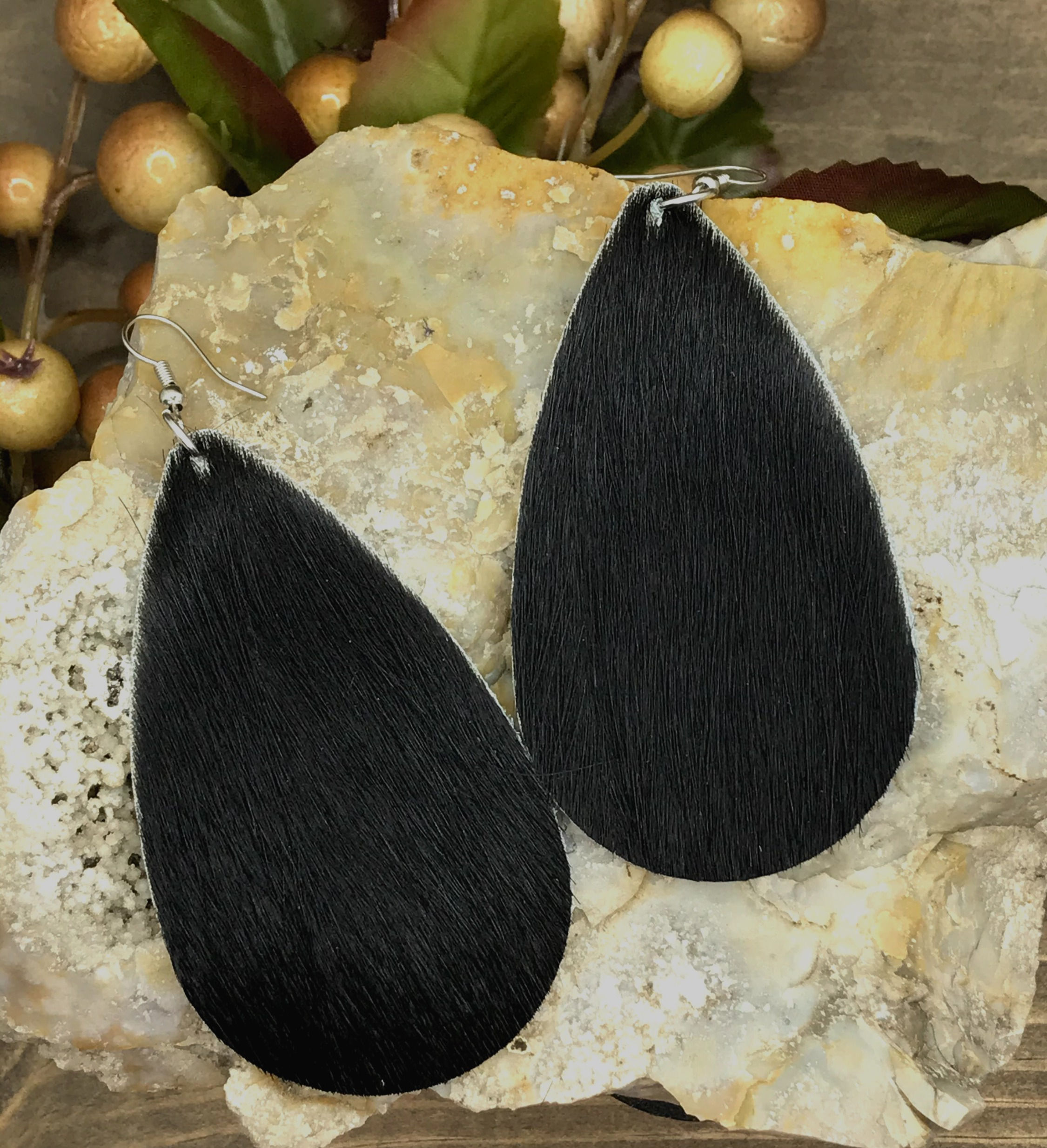 The Ultimate Teardrop - Black Hair on Hide