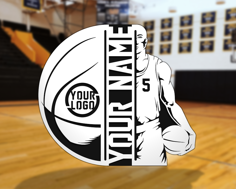 Basketball Player and Ball