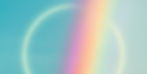 An eggshell blue background with a glowing ring and a vibrant rainbow slicing through it, symbolising breaking through neurotypical norms and celebrating queer, neurodivergent desire and connection.