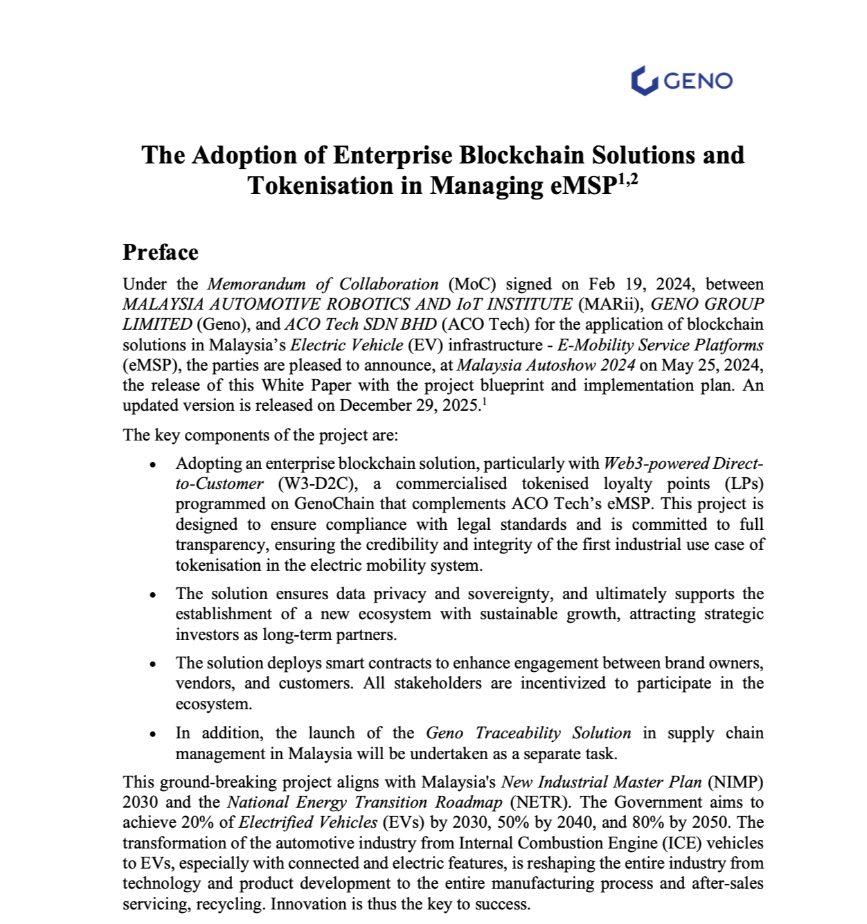 Adoption of Enterprise Blockchain Solutions