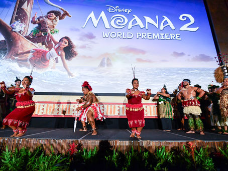 迪士尼的Moana 2 卡通電影紅地毯首播