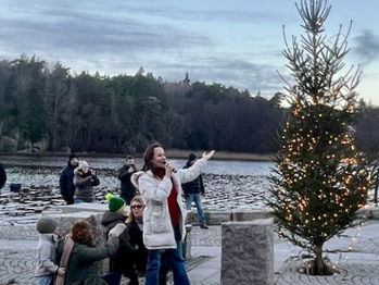 Välbesökt adventsfirande