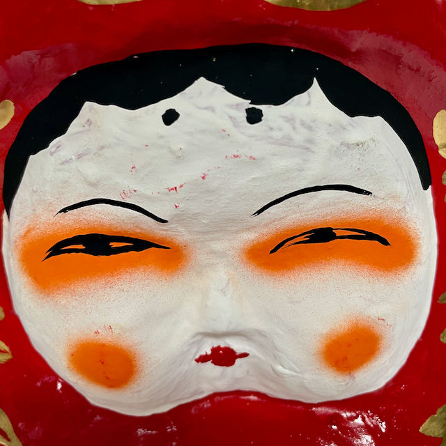 Thumbnail: Tama Daruma Okameda Daruma (Large)