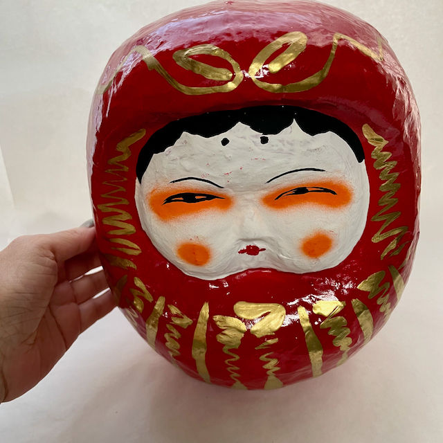 Thumbnail: Tama Daruma Okameda Daruma (Large)
