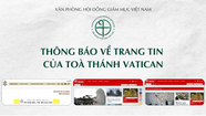 THÔNG BÁO VỀ TRANG TIN CỦA TOÀ THÁNH VATICAN